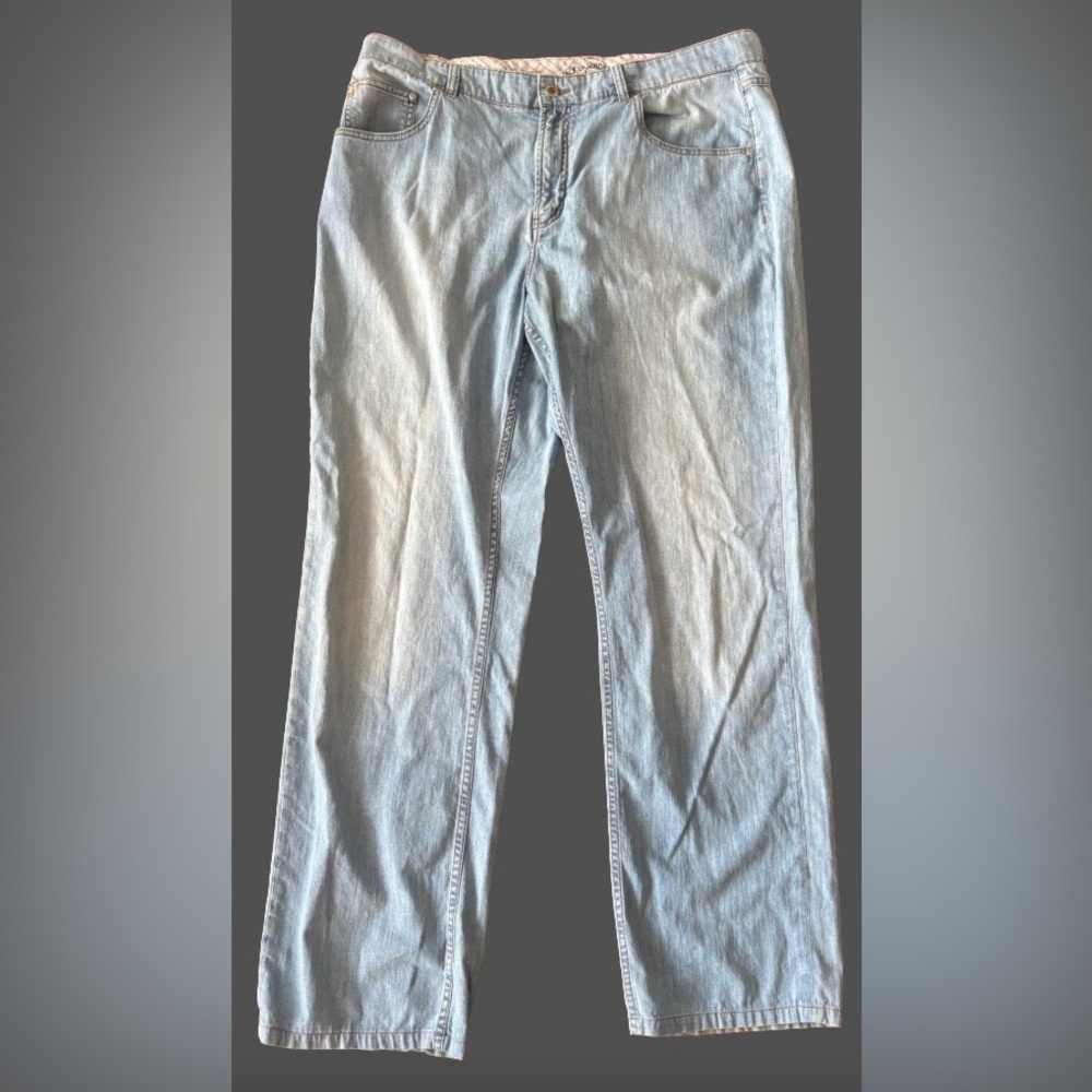 Jack of Spades MENS lt wsh slghtly distrssd strght lg jns SZ 38x34 denim casual